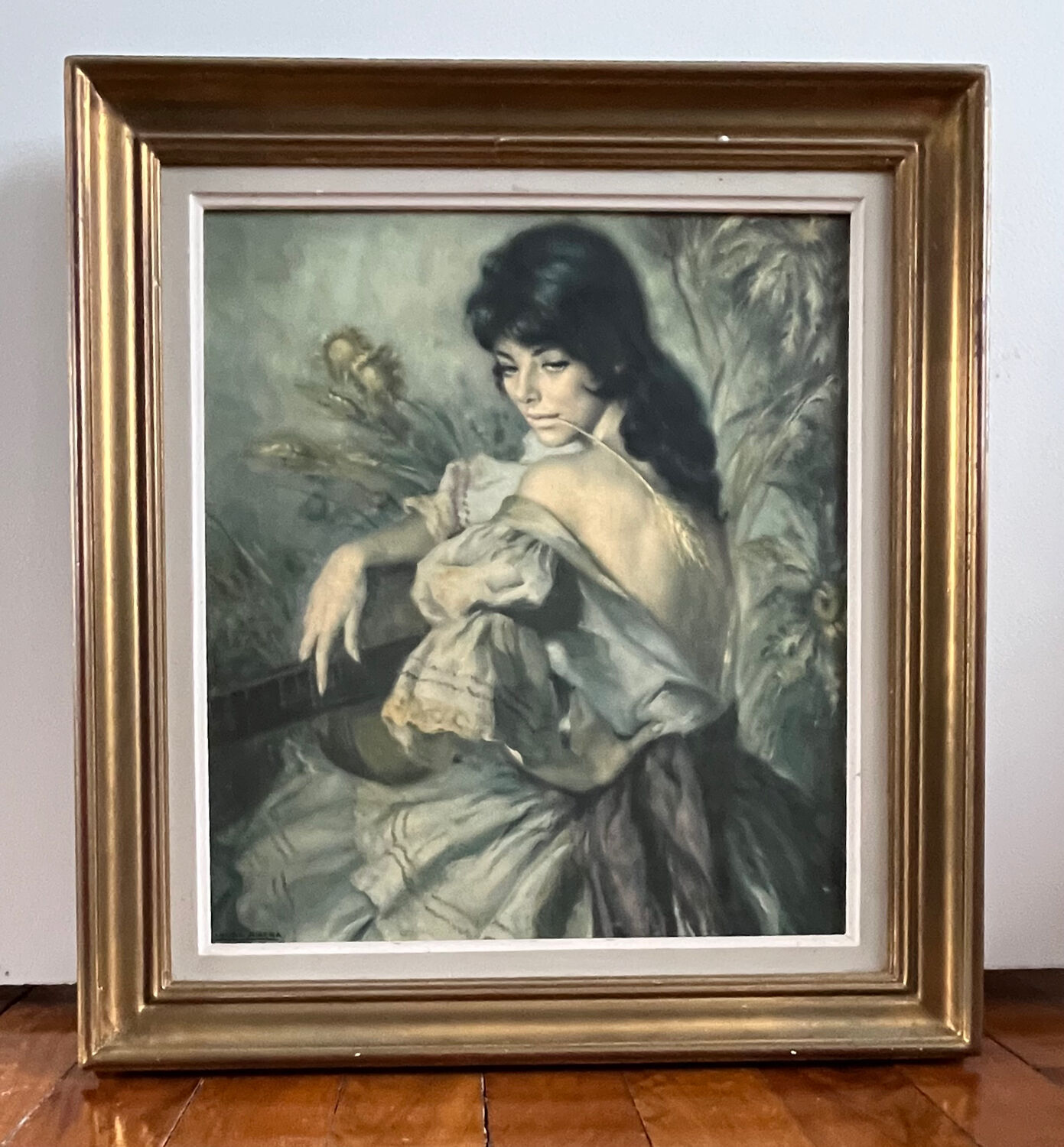 Painting: Oil on canvas - portrait of a gypsy