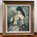 Painting: Oil on canvas - portrait of a gypsy