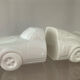 Pair of vintage ceramic car bookends
