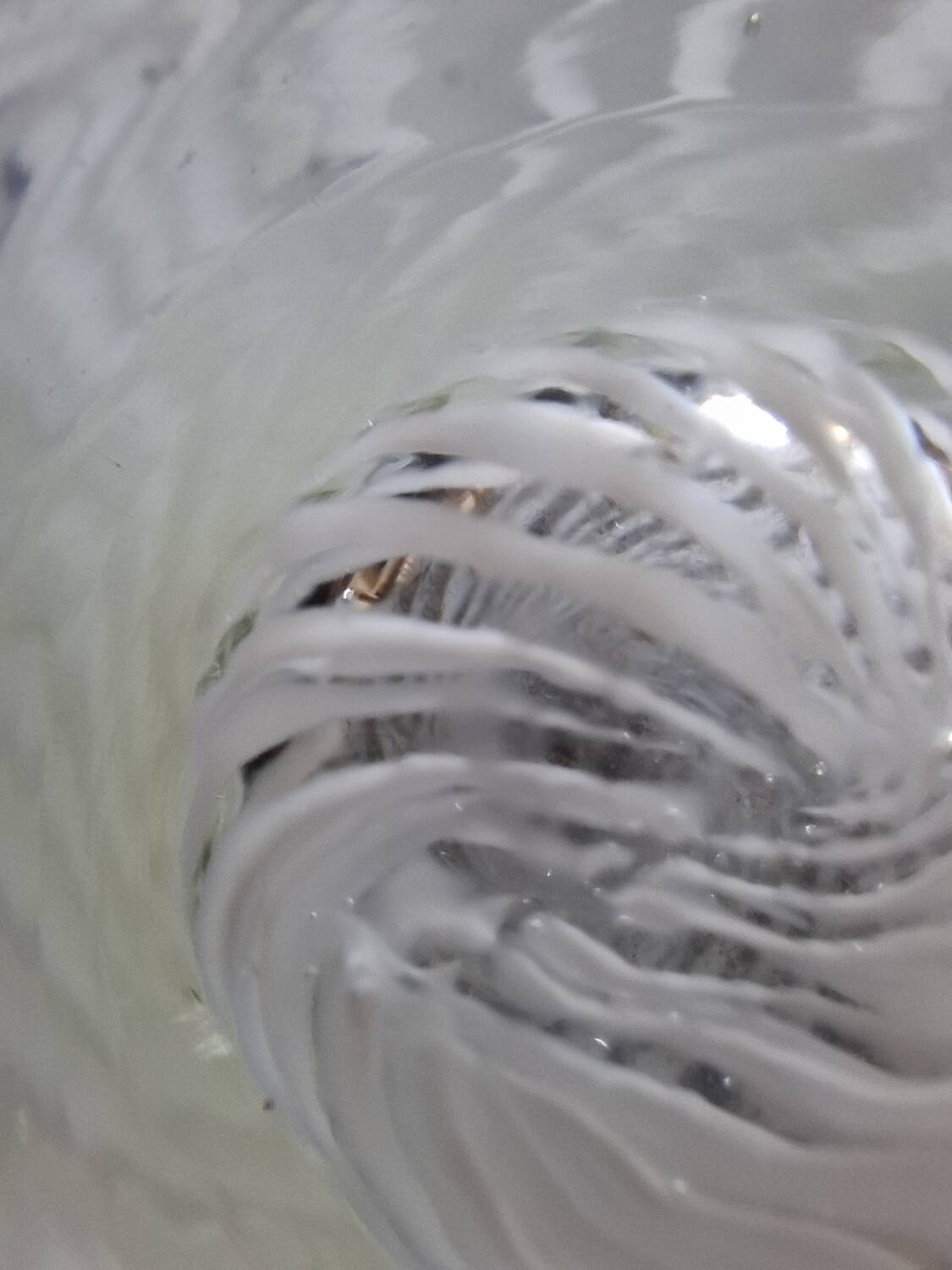 Contemporary vase sulphur technique