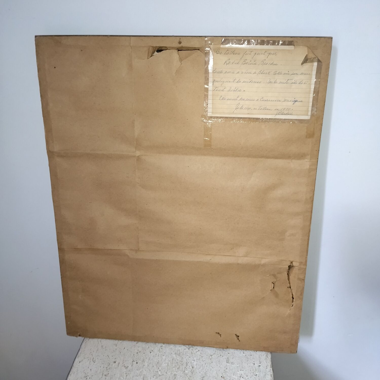 Oil on cardboard painting Rachel Boivin Brochu