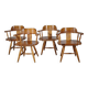 Fauteuils design scandinave en pin par Asko années 1970