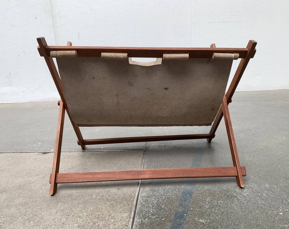 Mid-century folding magazine rack in teak, 1960s