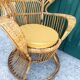 Fauteuil Emmanuelle en rotin par Gio Ponti, Italie 1960
