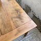 Cherry farmhouse table with spindle legs, 1950s