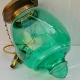 Suspension en verre soufflé et laiton