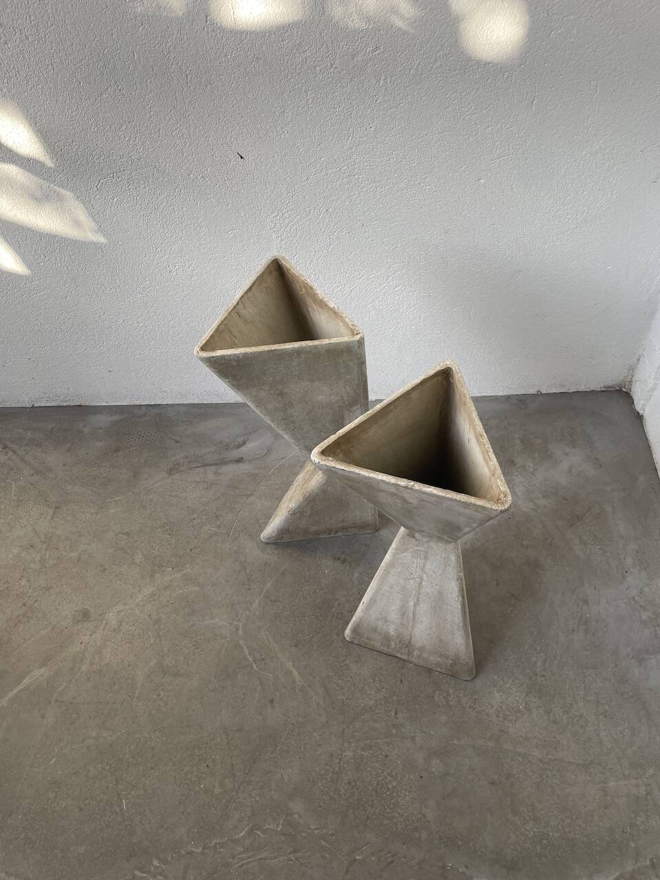 Planters jardinières fibrociment triangulaires