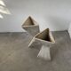 Planters jardinières fibrociment triangulaires