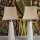 Large White Crystal Glass Table Lamps, Carl Fagerlund, Orrefors, 1960, Set of 2