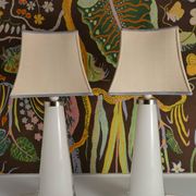 Large White Crystal Glass Table Lamps, Carl Fagerlund, Orrefors, 1960, Set of 2