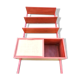 Wall shelving system and teak writing box. of Poul Cadovius. Denmark 1960