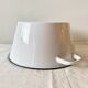 Large vintage basin in white enameled sheet metal