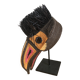 Parrot mask made of woven fibres