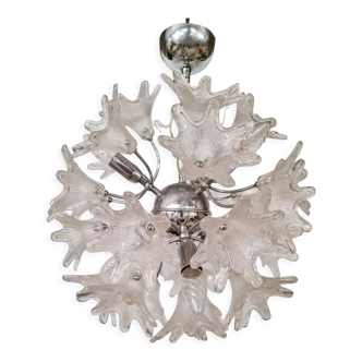 Vintage chandelier murano glass lamp