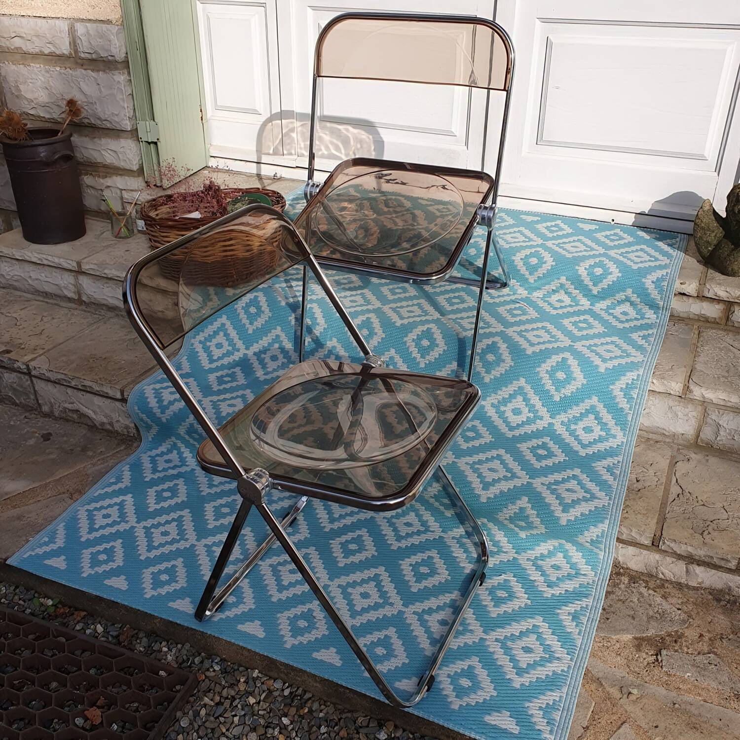 2 Folding chairs by Giancarlo Piretti for Castelli, Italy