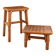 Ensemble de deux tabourets en bambou vintage français