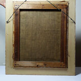 Large painting "Villa Camille" from the 1940s-60s, oil on canvas signed M. Lesoll.