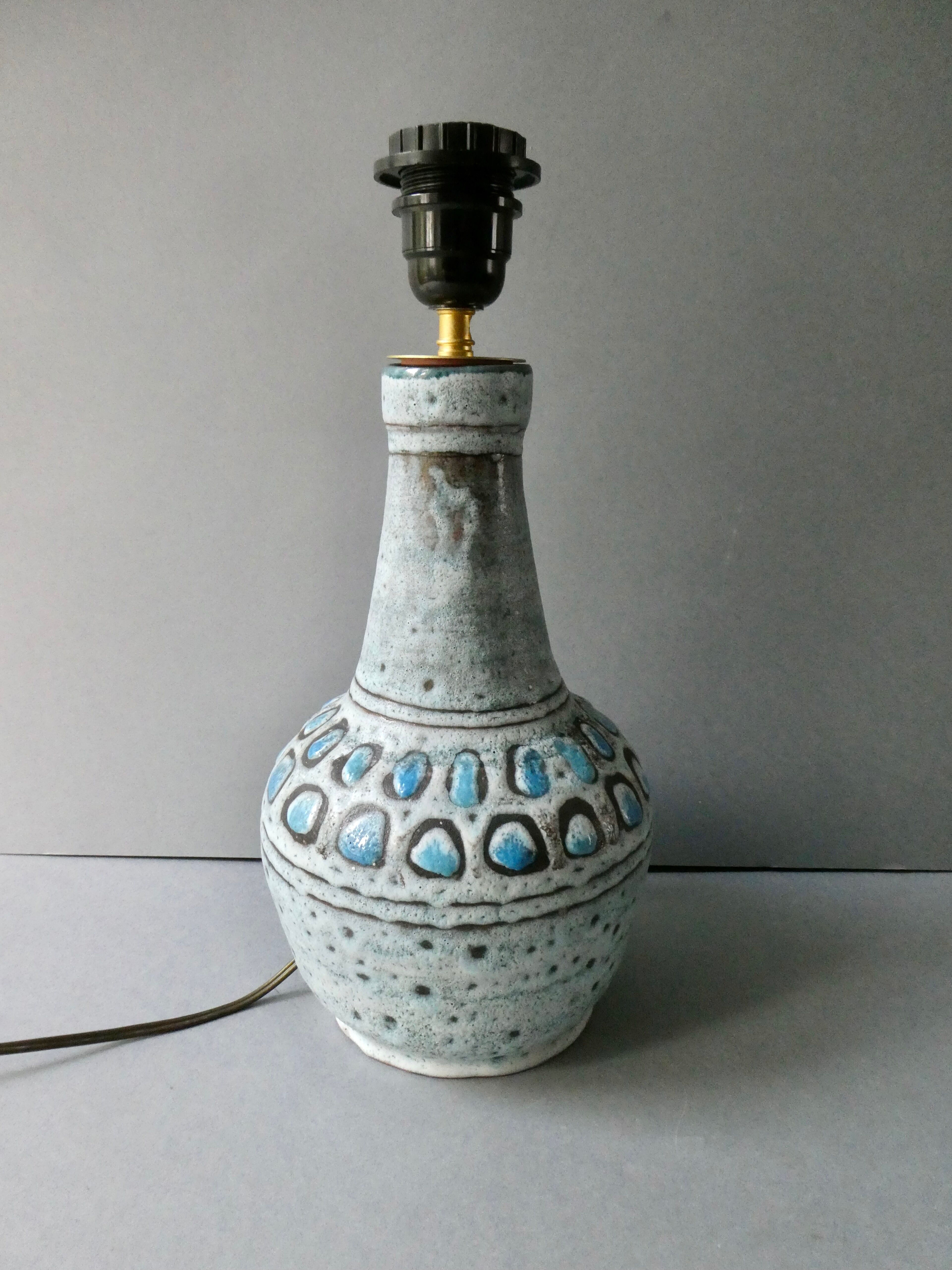 cramic lamp Danuta Le Henaff Larmor Beach, 70s