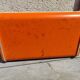 vintage orange bread hutch 70s