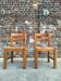 Maison Regain, duo de chaises en orme massif, meubles sièges vintage