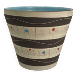 Large ceramic plant pot from the 1950s
