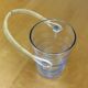 Seau à glace - Rotin et verre ondulé - Années 60