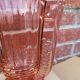 vase val saint lambert molded glass pink pedayer storied art deco