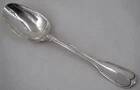 Dessert spoon, solid silver XVIII, 18 cm, Paris filet model.