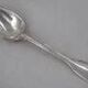 Dessert spoon, solid silver XVIII, 18 cm, Paris filet model.