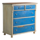 Antique painted pine commode – Central Europe, circa 1890