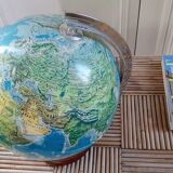 World map bright globe