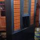 Vintage painted wooden bookshelf