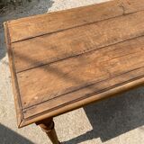 Solid oak farmhouse or desk table with 2 drawers 1900