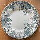 Lot de 9 assiettes plates Terre de Fer modèle « Campanule » St Amand et Hamage