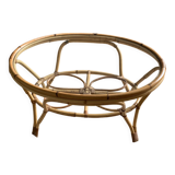 Table basse en rotin