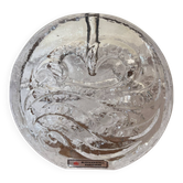 Soliflore bloc de verre allemand vintage
