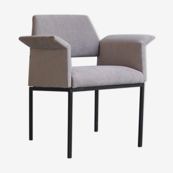 Fauteuil Bridge moderniste de Jean Domps, édition Trefac vers 1958