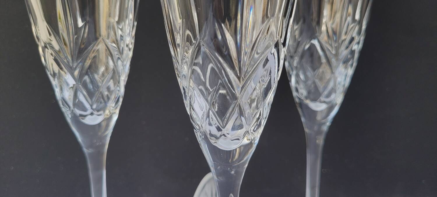 Set de 4 flûtes cristal