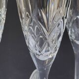 Set of 4 crystal flutes