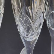 Set of 4 crystal flutes