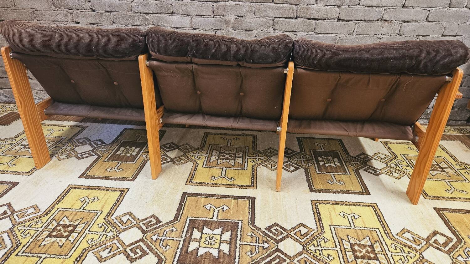 Yngve Ekström pine sofa 1970