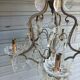 Rare antique brass and crystal cage chandelier with 5 lights from the 20th century - CONDITION OF THE MARKET GAU?