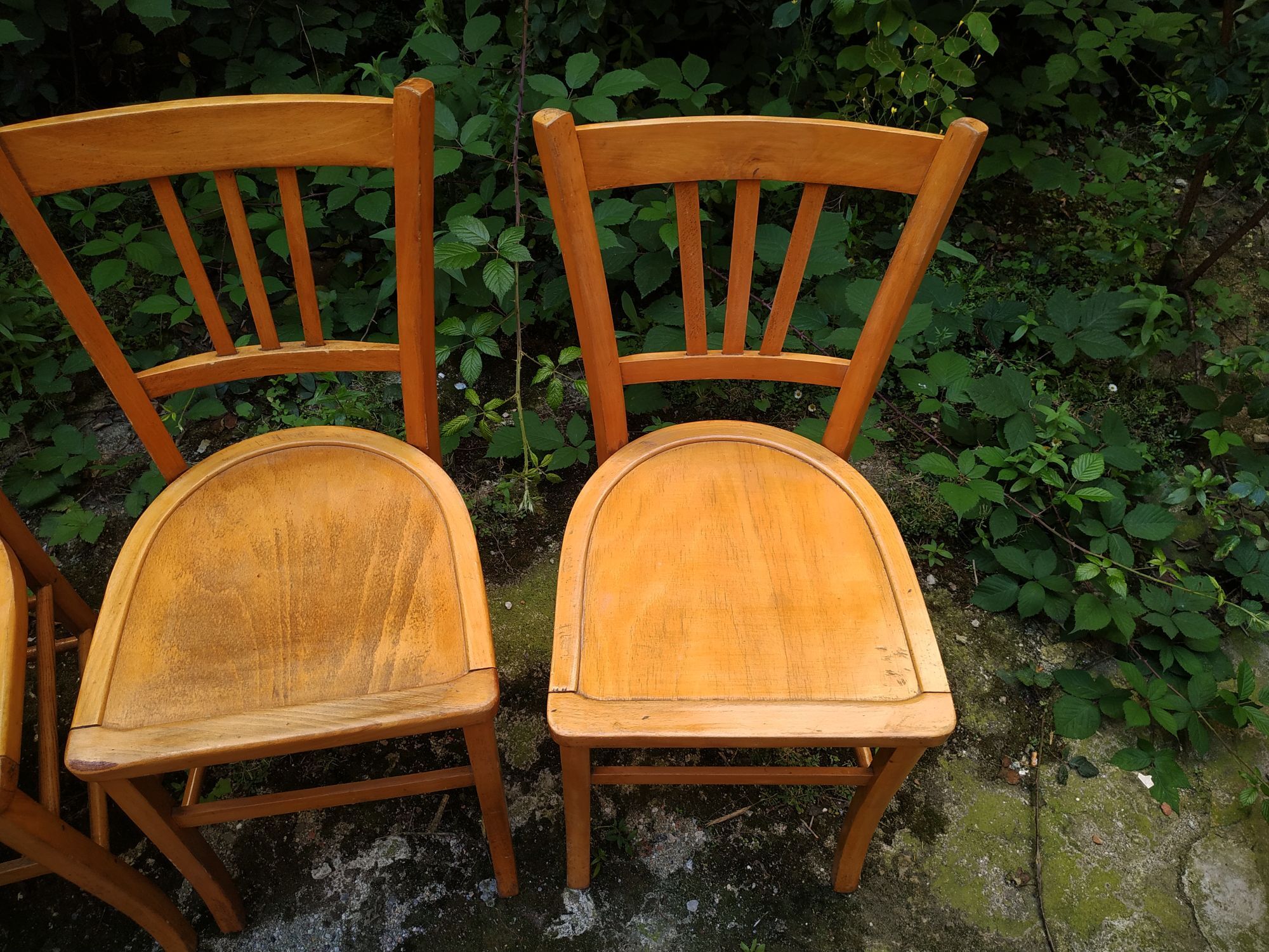 Series of four Luterma bistro chairs