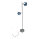 Vintage chrome eyeball floor lamp with adjustable ball spotlights