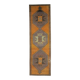 Tapis de couloir en laine turc oushak vintage fait main 111x385
