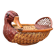 Panière / corbeille en osier en forme de canard