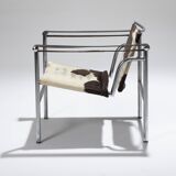 FAUTEUIL EN CUIR LC1, LE CORBUSIER, CASSINA, 1960s