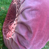 Vintage velvet pouf