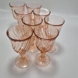 Set of 8 small Rosaline stemmed glasses