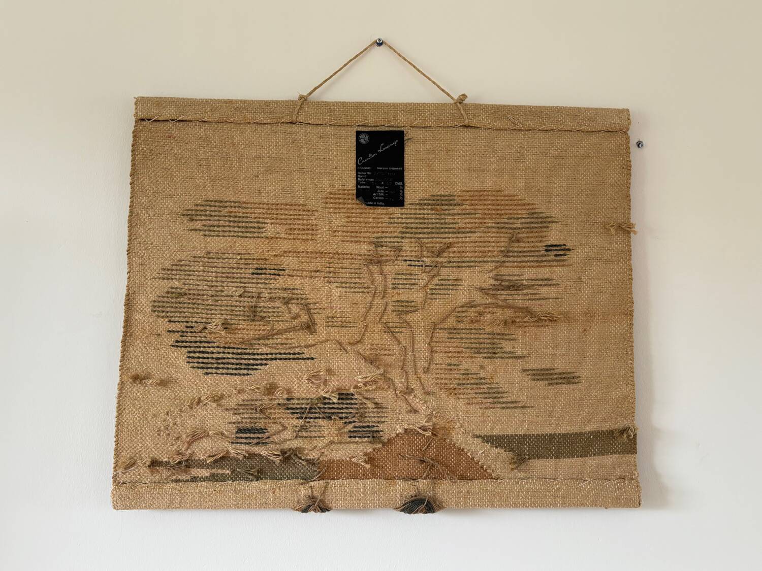 Jute tapestry